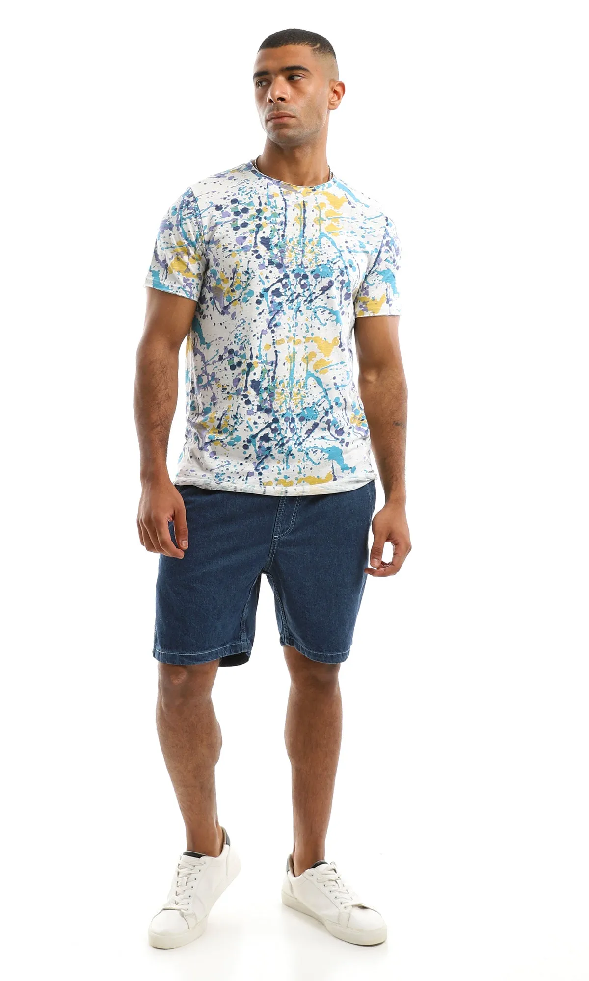 97182 Paintings Spots Colorful Summer Tee