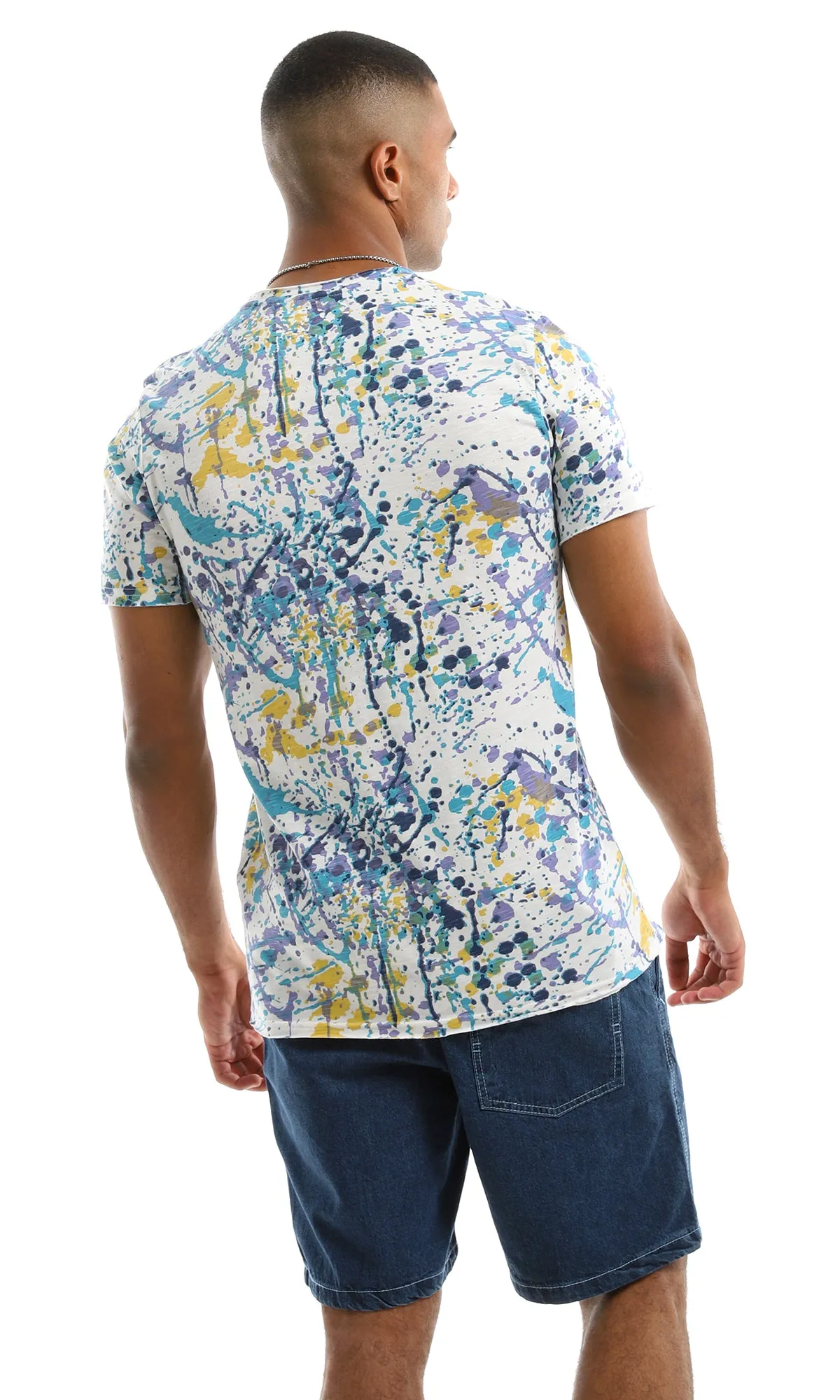 97182 Paintings Spots Colorful Summer Tee