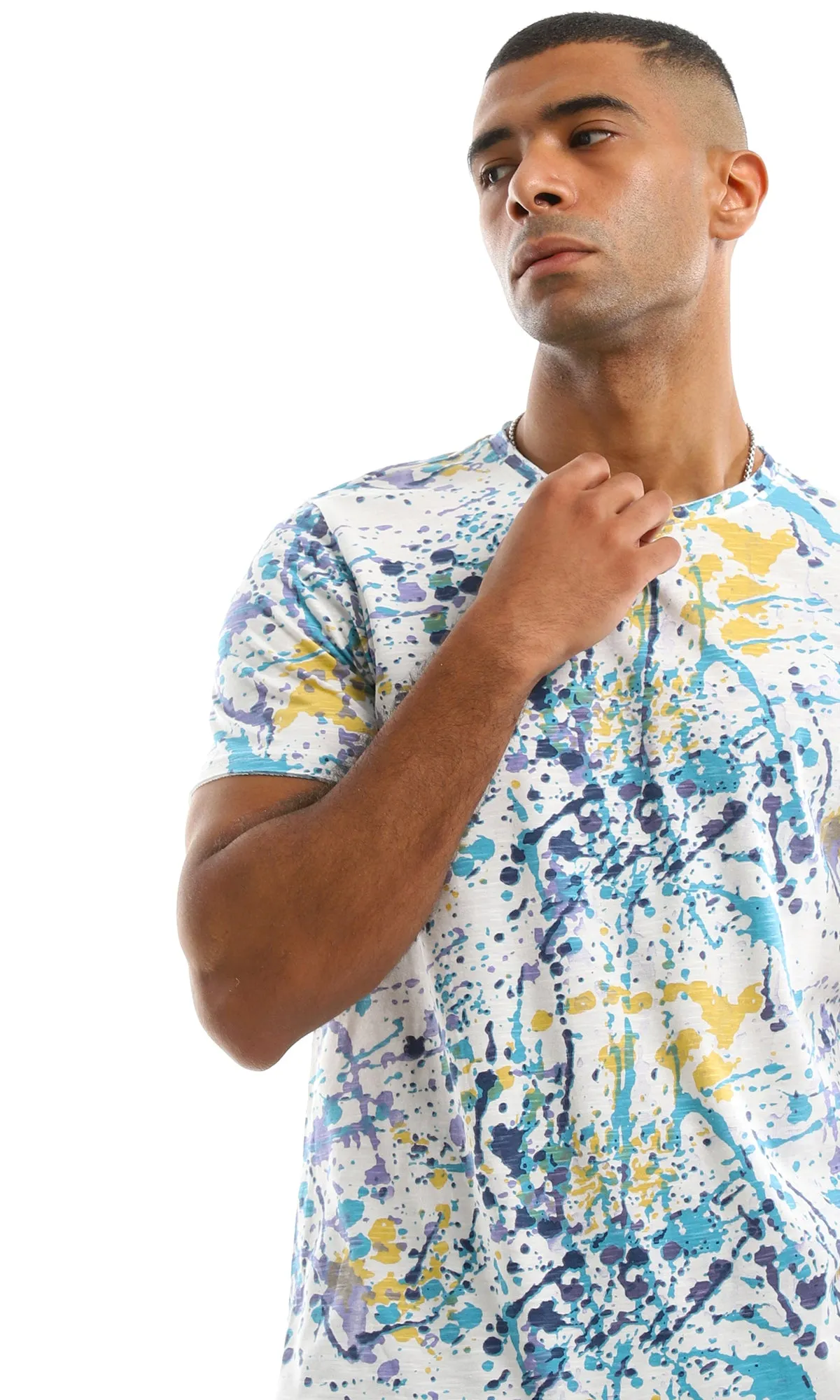 97182 Paintings Spots Colorful Summer Tee