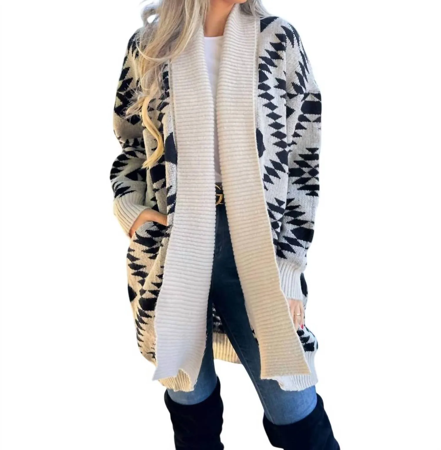 Amoli - Aztec Love Cardigan