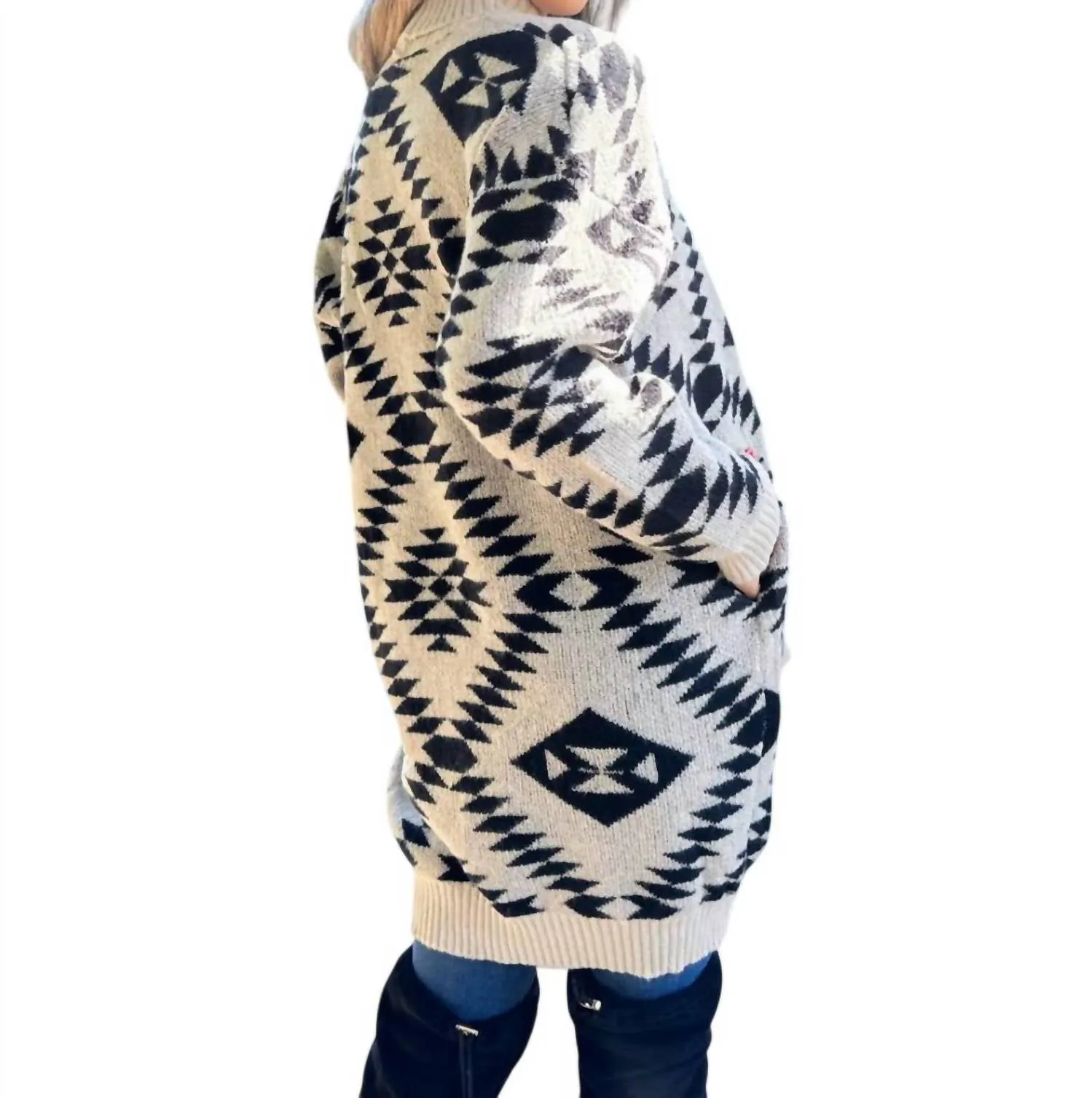 Amoli - Aztec Love Cardigan