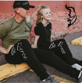 Be Fierce Tiger Hand-drawn Joggers