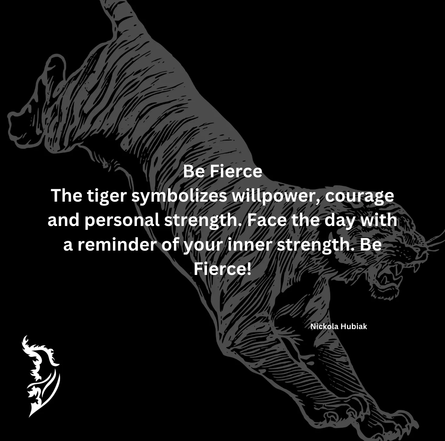 Be Fierce Tiger Hand-drawn Joggers