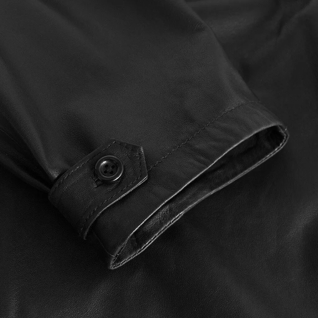 Becca HW Leather pants in ankel length / 51108 - Black (Nero)