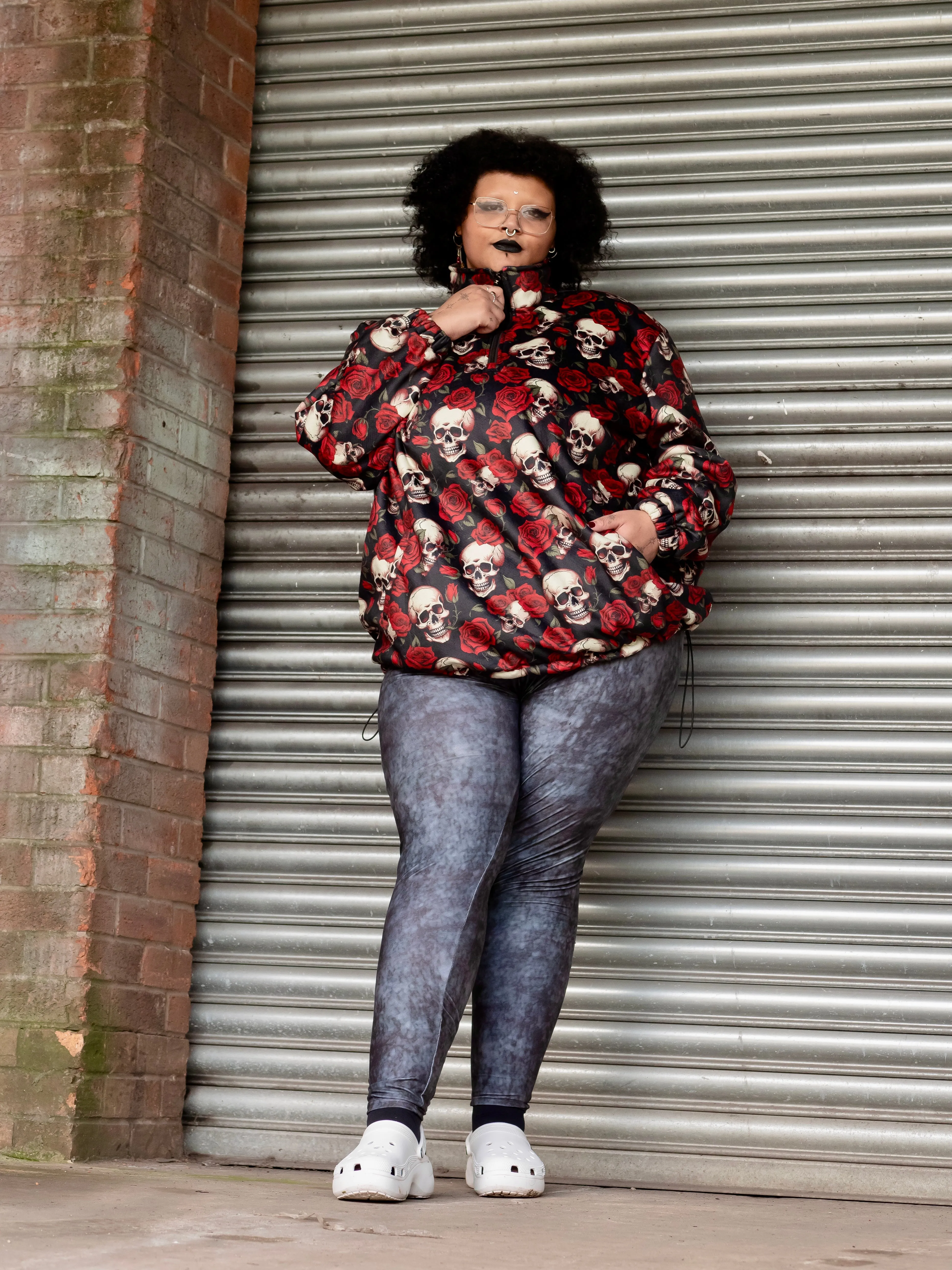 Black Acid Wash Super Soft Leggings