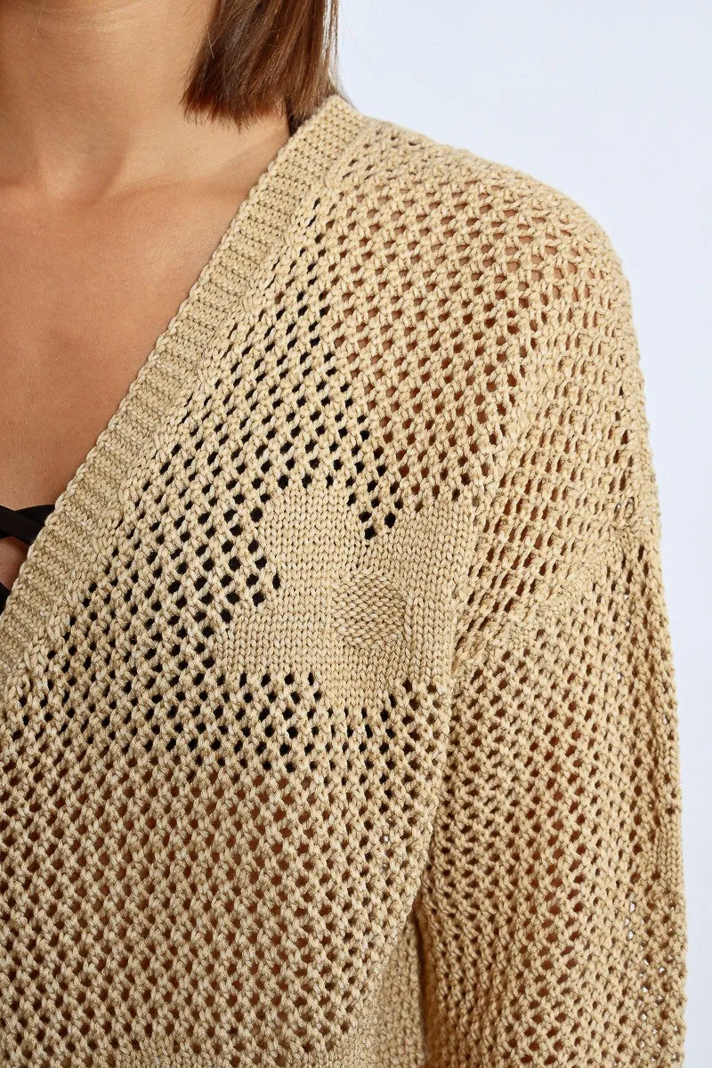 Crochet Flower Cardigan