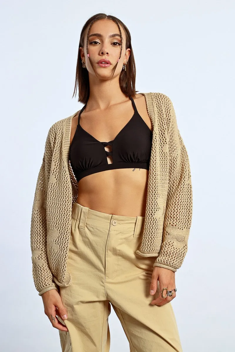 Crochet Flower Cardigan