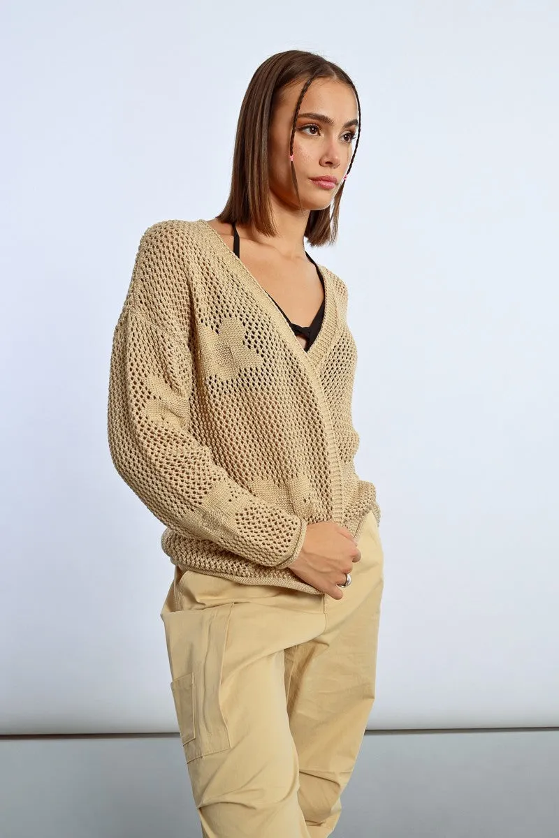 Crochet Flower Cardigan