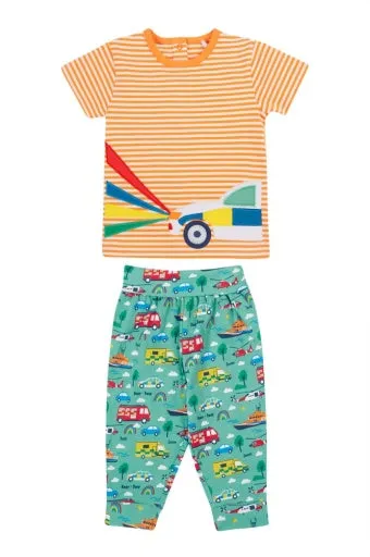 Frugi Holland Summer Outfit - Lifeboat Stripe/To The Rescue