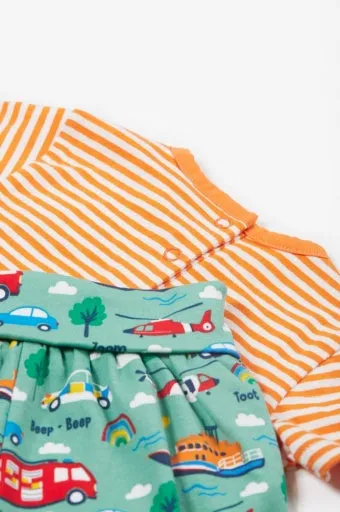 Frugi Holland Summer Outfit - Lifeboat Stripe/To The Rescue