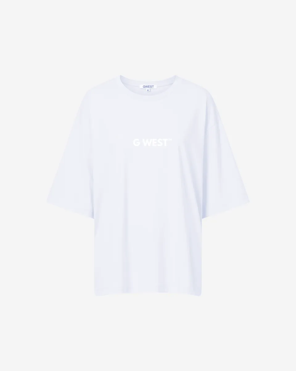 G West Heavyweight Logo Wear Oversized T-Shirt - WOMEN