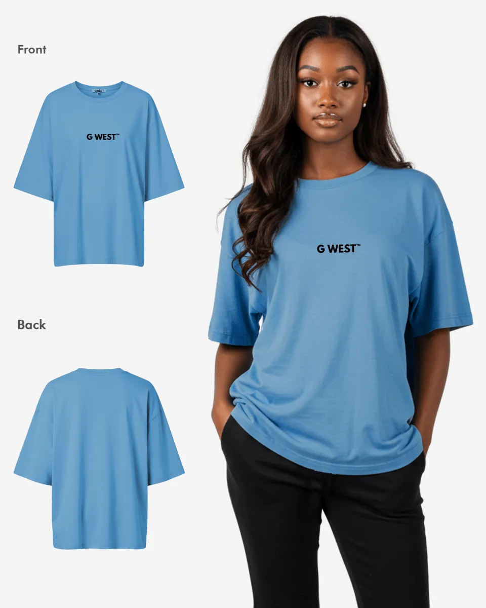 G West Heavyweight Logo Wear Oversized T-Shirt - WOMEN