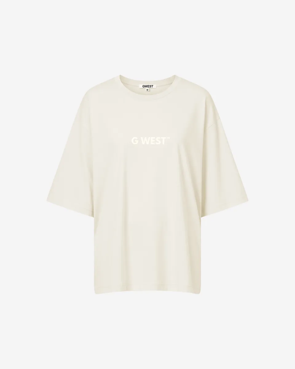 G West Heavyweight Logo Wear Oversized T-Shirt - WOMEN