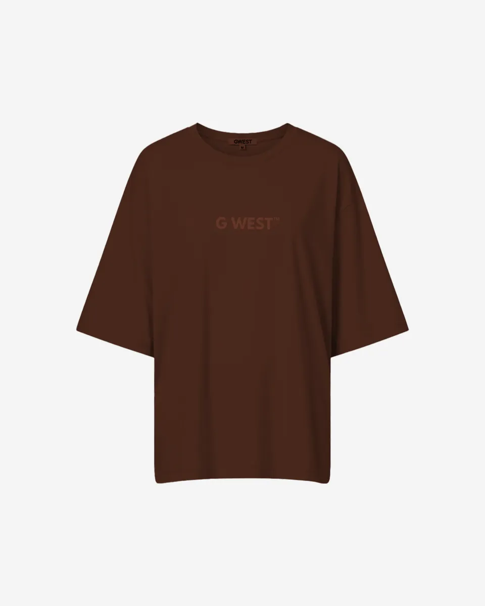 G West Heavyweight Logo Wear Oversized T-Shirt - WOMEN