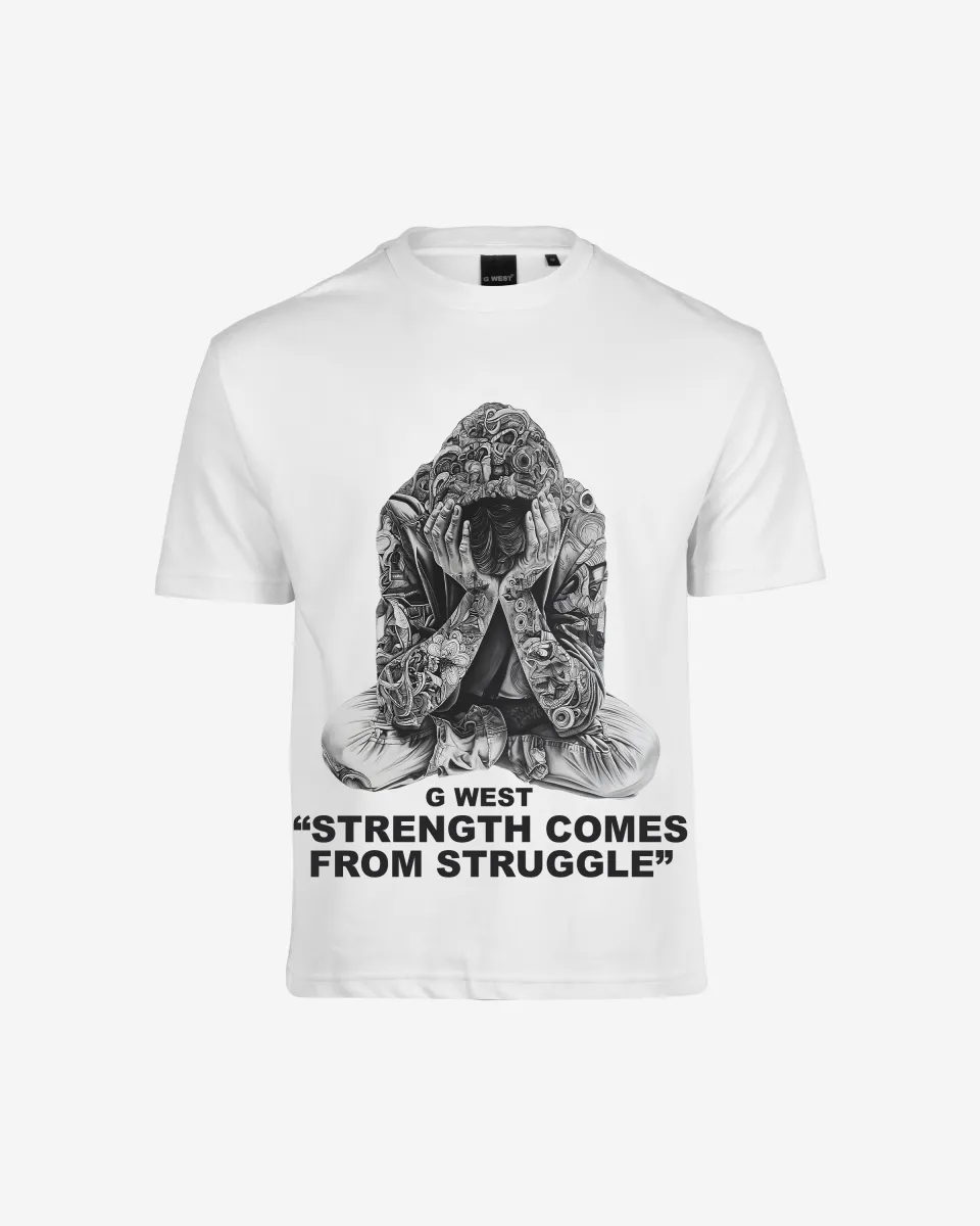 G West Strength Come From Struggle Oversized Tee