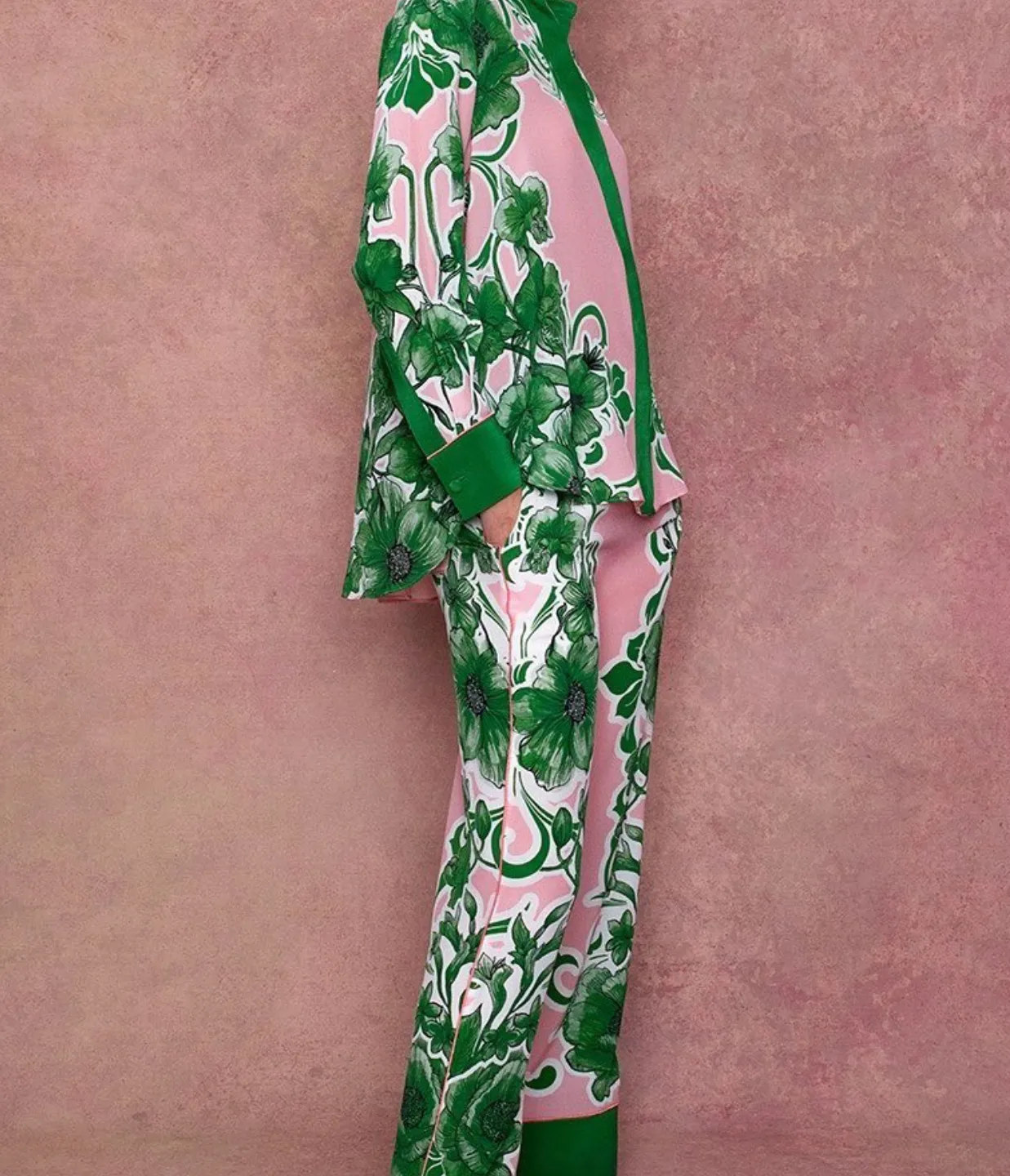 Havana Crepe Trouser in Antigua Green
