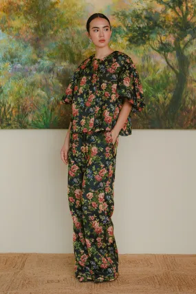 Heritage Brocade Trousers in Earl Grey