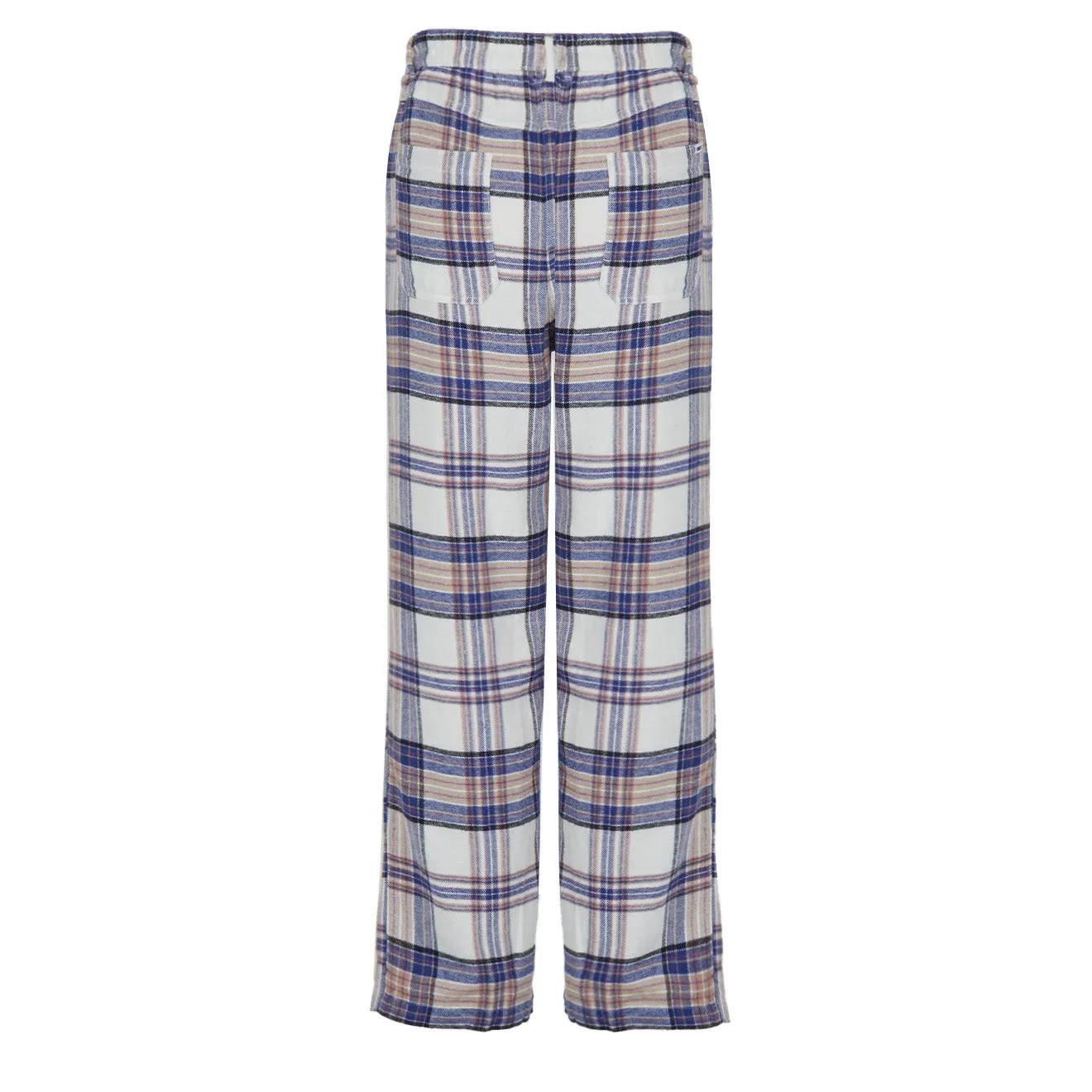 Obey Womens Max Plaid Pants Unbleached Multi