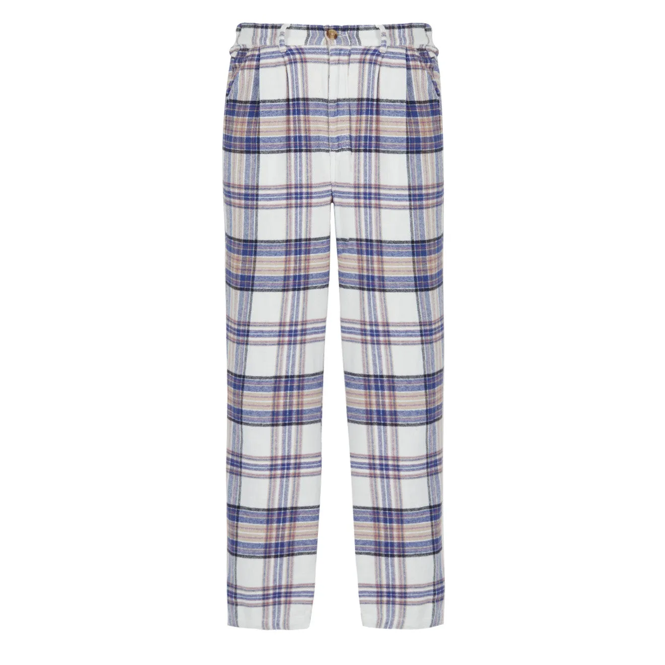 Obey Womens Max Plaid Pants Unbleached Multi