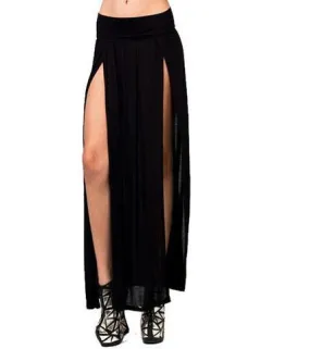 Open Front Maxi Skirt