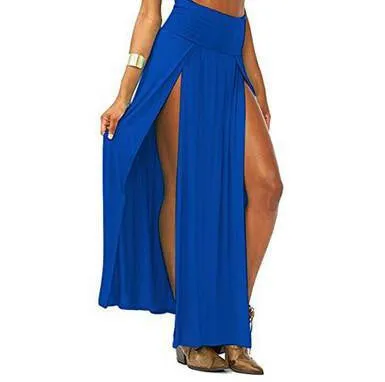 Open Front Maxi Skirt