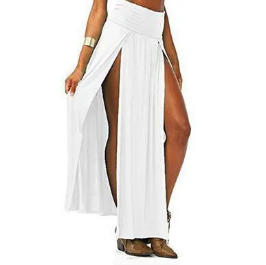 Open Front Maxi Skirt