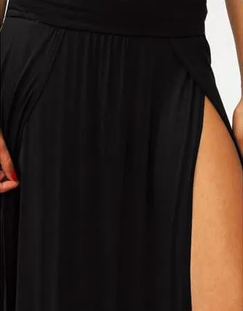 Open Front Maxi Skirt