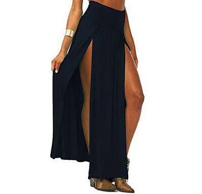 Open Front Maxi Skirt