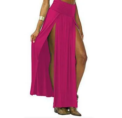 Open Front Maxi Skirt