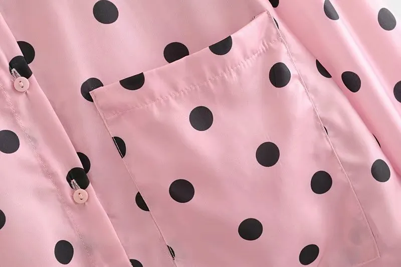 POLKA DOT SHIRT WITH POCKET