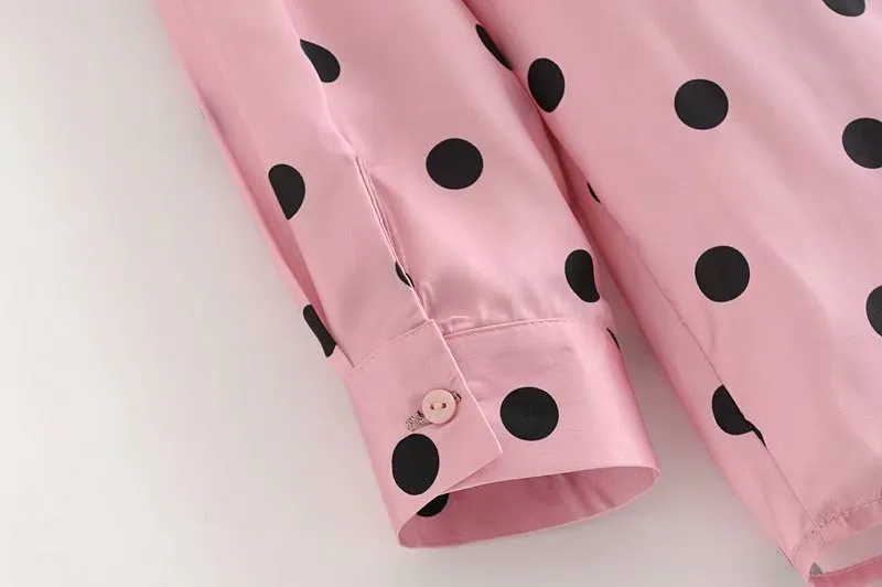 POLKA DOT SHIRT WITH POCKET