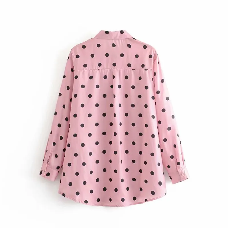 POLKA DOT SHIRT WITH POCKET