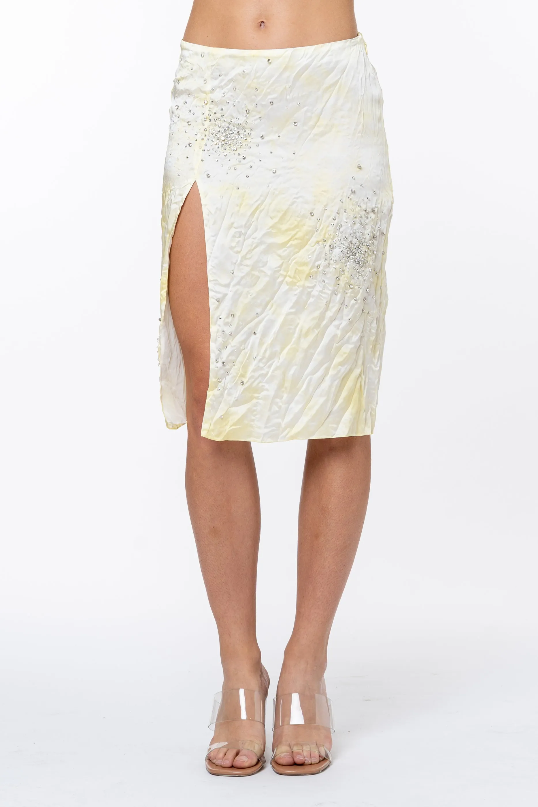 Tie Dye Skirt With Splash