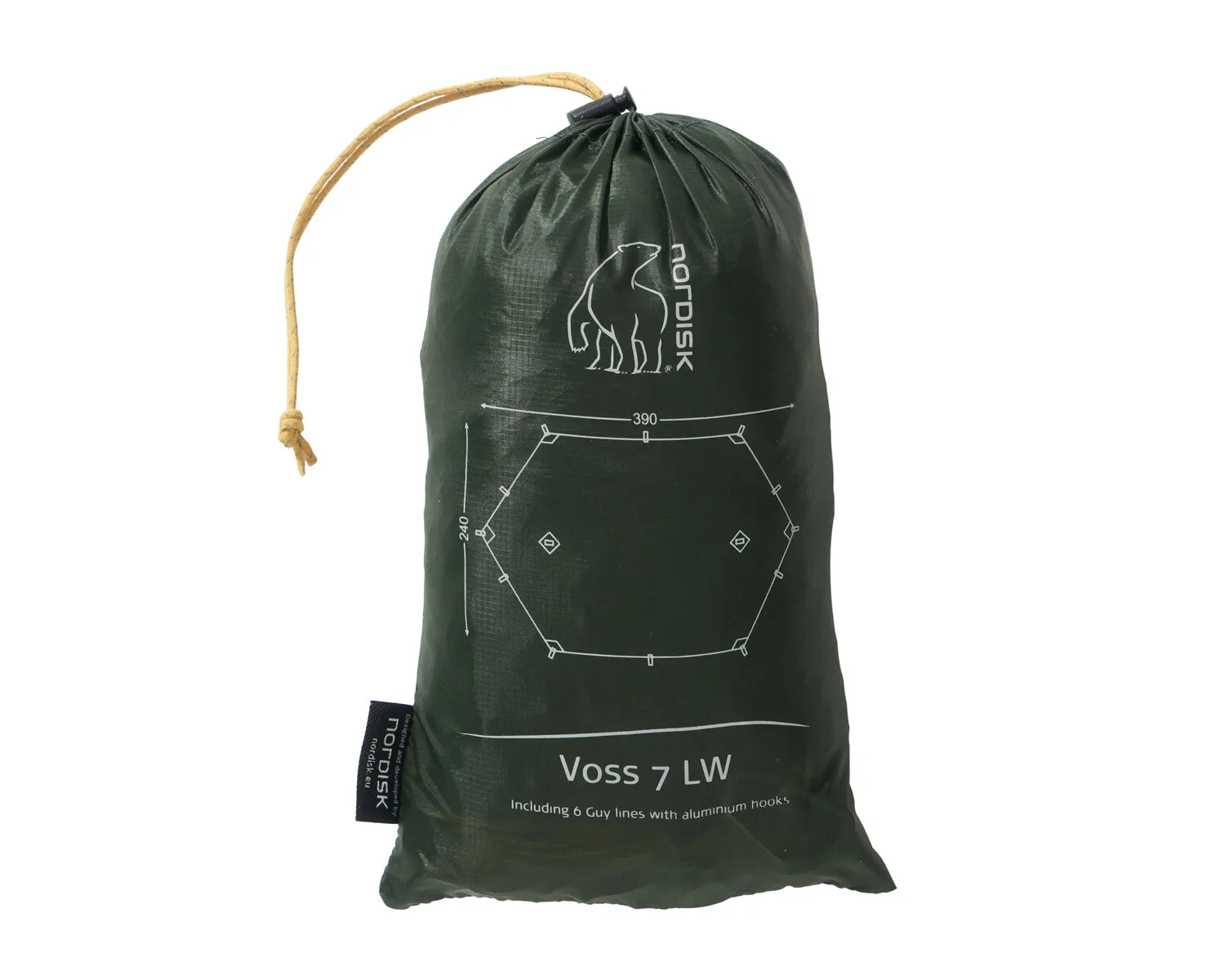 Voss 7 LW multi tarp - 7 m² - Forest Green